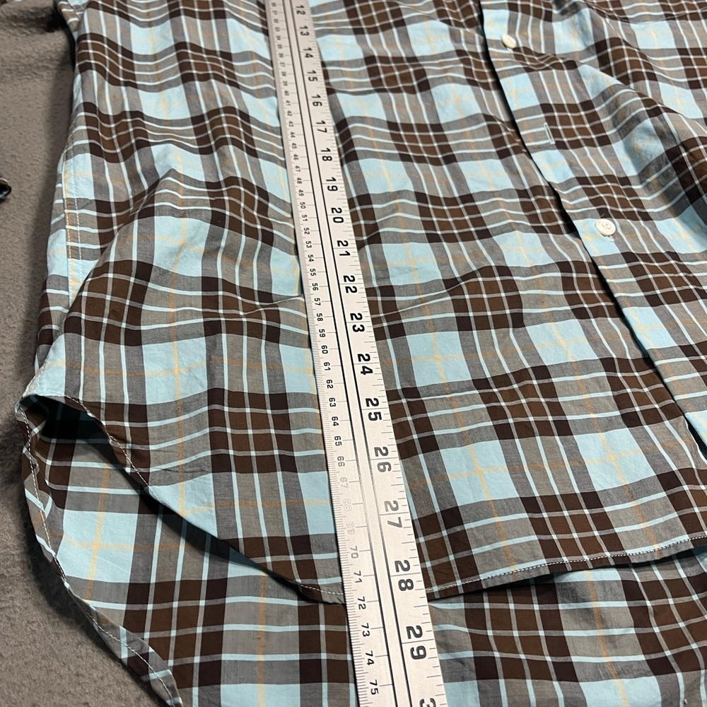 Billy Reid Men Plaid Long Sleeve Button Down‎ Shirt Size Large - Picture 6 of 9